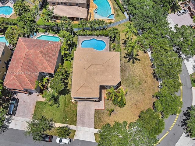 birds eye view of property