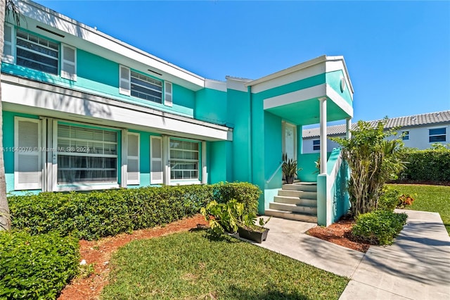 view of front of property with a porch