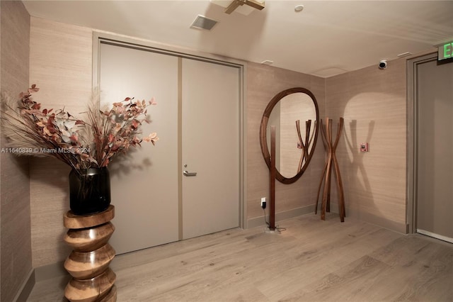 interior space featuring light hardwood / wood-style flooring