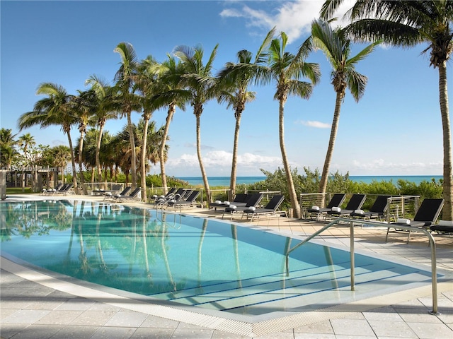 view of pool with a patio