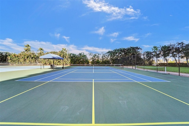 view of tennis court