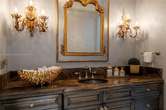 bathroom featuring vanity