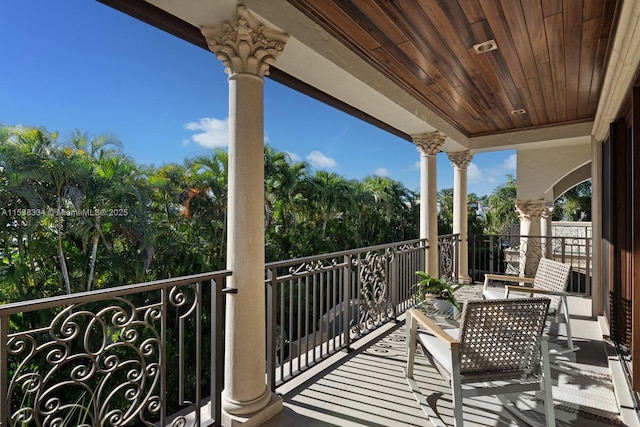 view of balcony