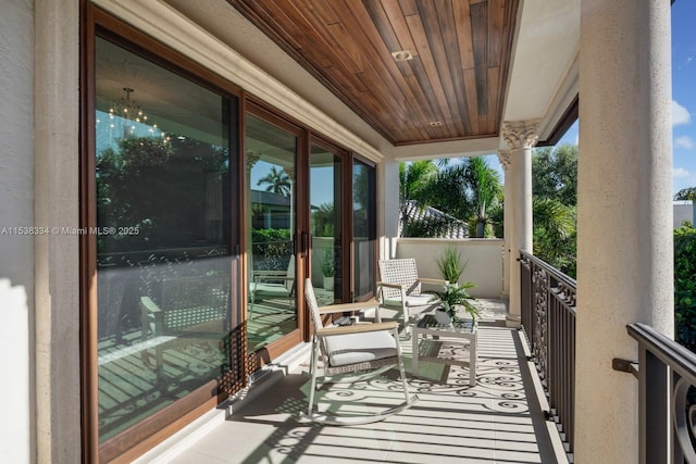 view of balcony