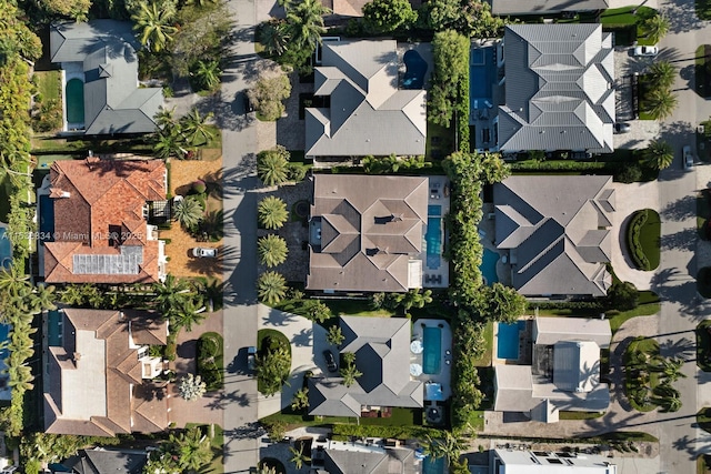 bird's eye view with a residential view