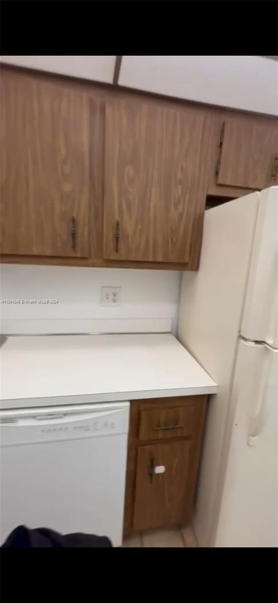 kitchen featuring white appliances