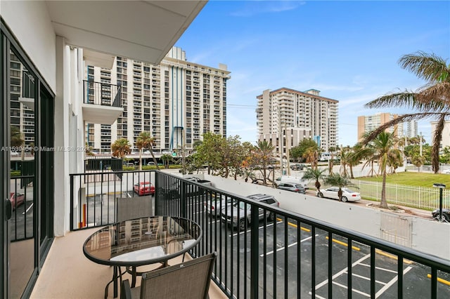 view of balcony