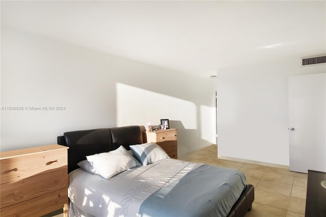 view of tiled bedroom