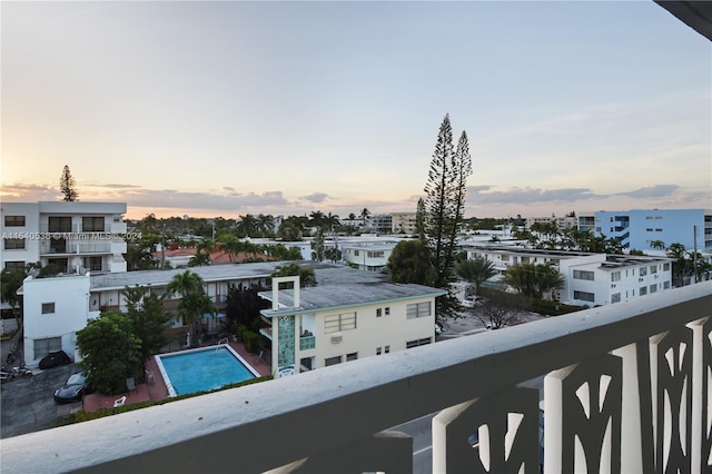 exterior space featuring a community pool