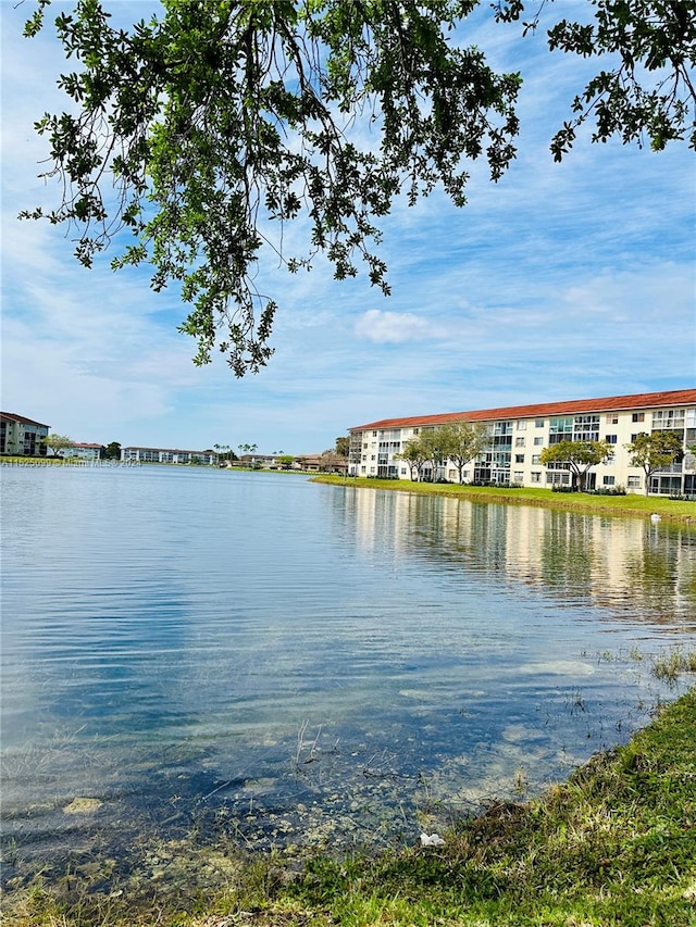 view of property view of water