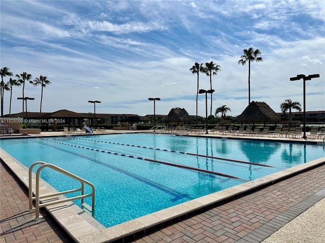 view of pool