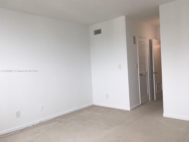 view of carpeted empty room