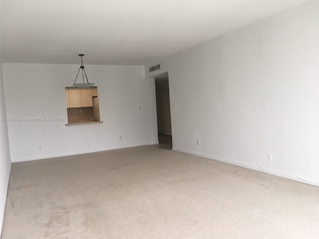 view of carpeted empty room