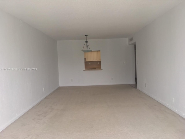 view of carpeted empty room