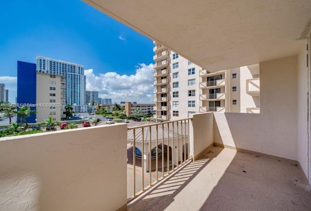 view of balcony