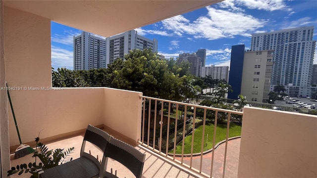 view of balcony