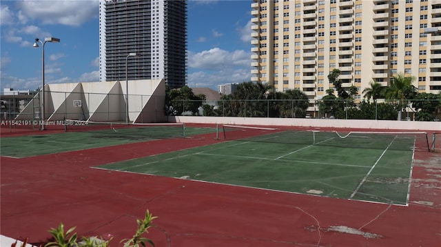 view of tennis court