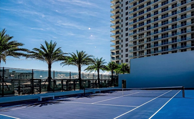 view of sport court featuring basketball court