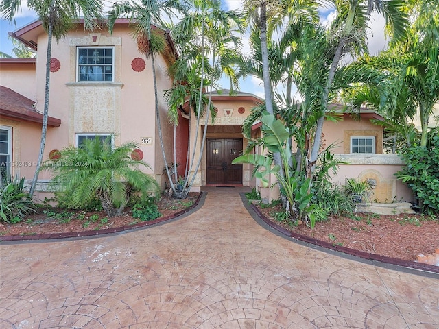 view of mediterranean / spanish house