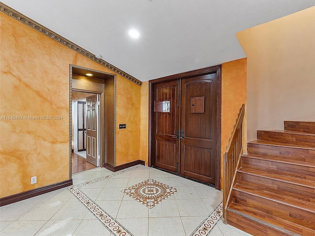 entryway featuring light hardwood / wood-style flooring