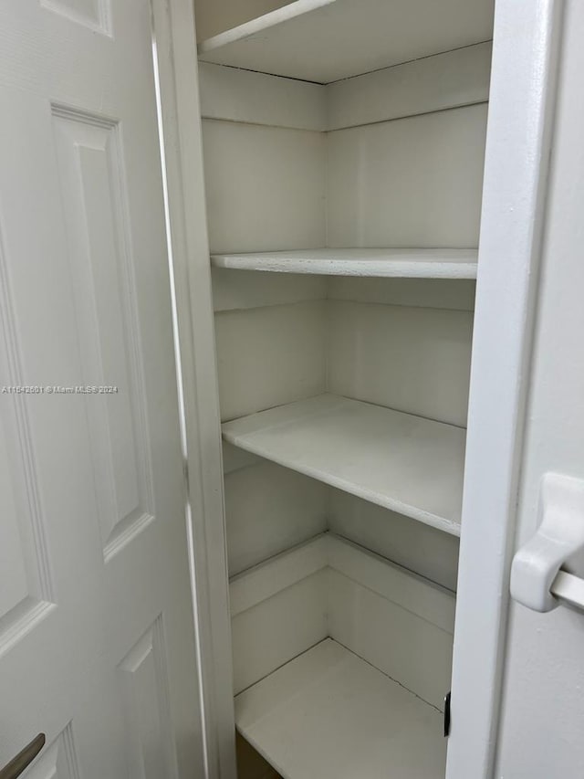 view of pantry