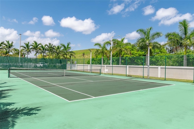 view of sport court