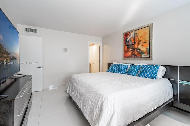 view of tiled bedroom