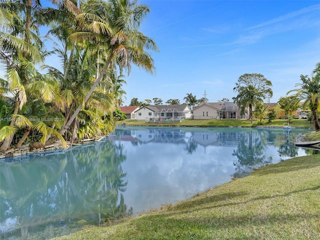 view of property view of water