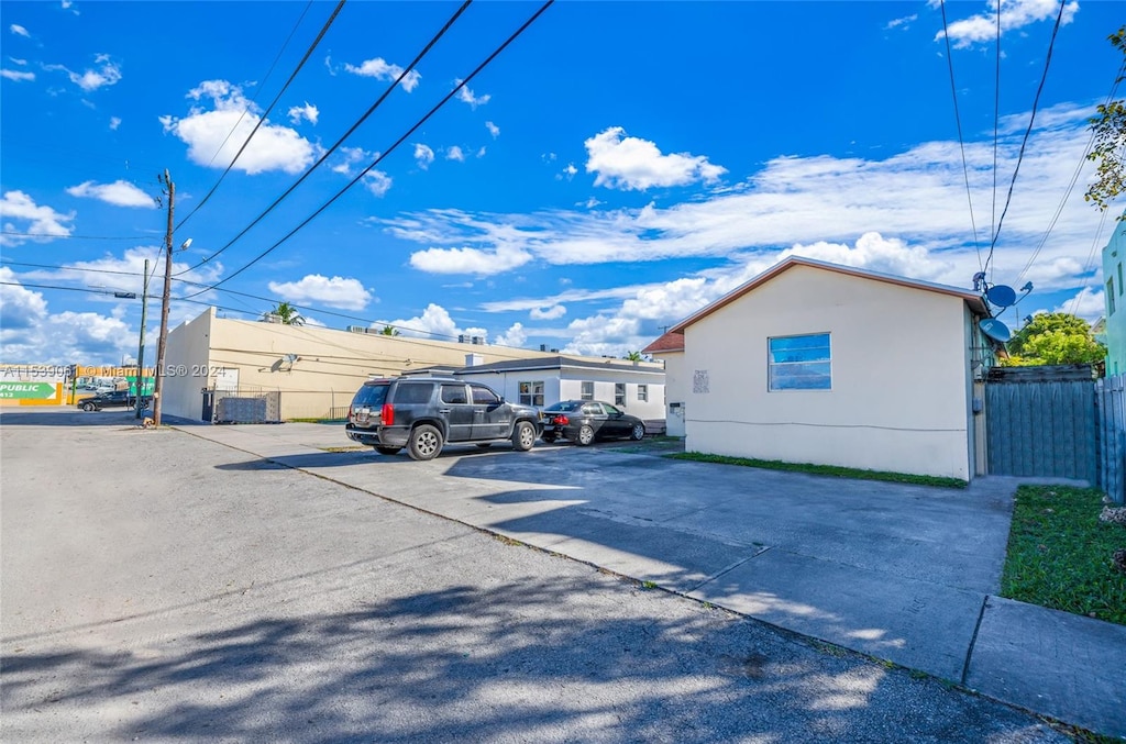 view of parking / parking lot