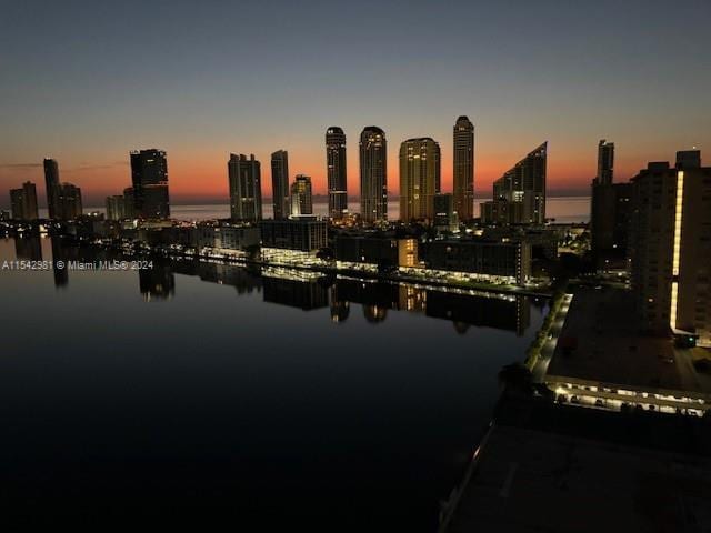 city view with a water view