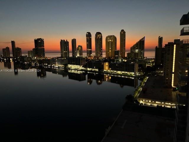 view of city featuring a water view