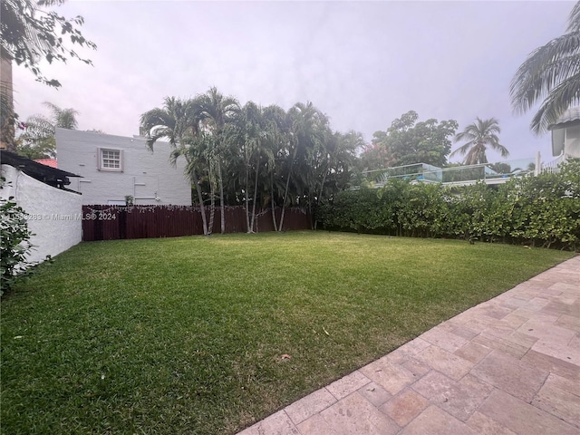 view of yard featuring a patio