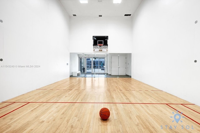 view of basketball court