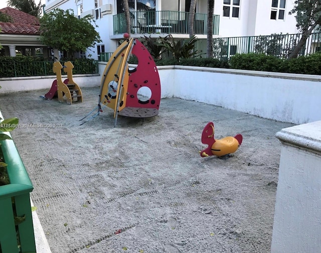 view of jungle gym