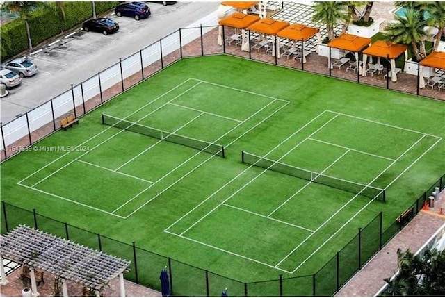 view of tennis court