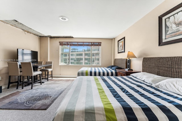 bedroom with carpet floors