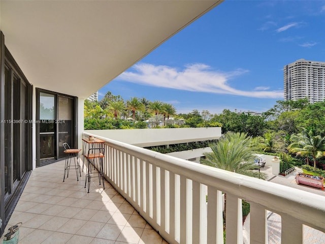 view of balcony