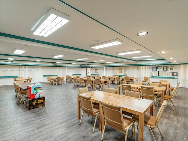 dining room featuring wood-type flooring