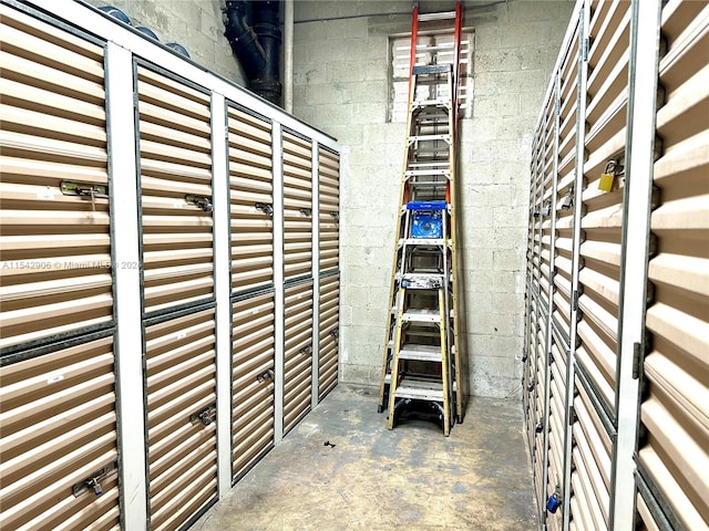 view of storage