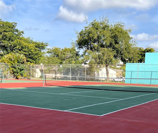 view of sport court