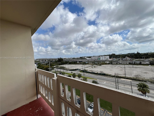 view of balcony