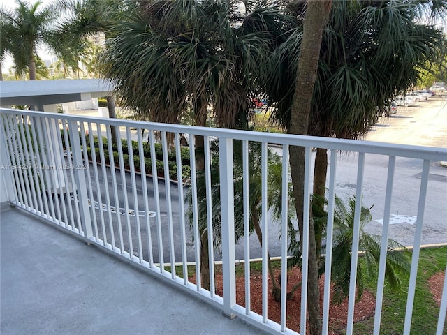 view of balcony