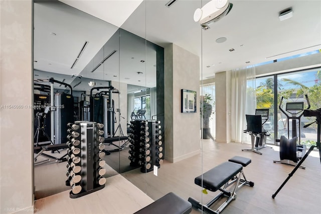 9901 W Bay Harbor Dr Unit 303, Bay Harbor Islands, FL 33154 - workout area featuring healthy amount of natural light