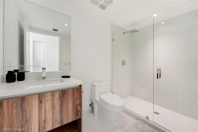 9901 W Bay Harbor Dr Unit 303, Bay Harbor Islands, FL 33154 - bathroom with a marble finish shower and vanity