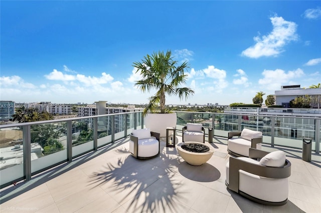 9901 W Bay Harbor Dr Unit 303, Bay Harbor Islands, FL 33154 - patio / terrace featuring a city view