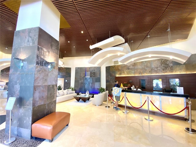 view of reception area