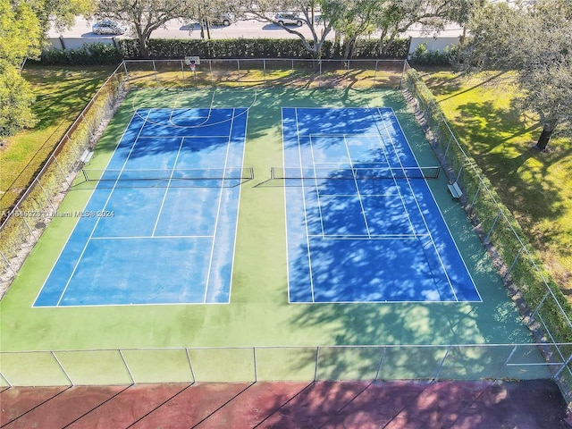 view of sport court