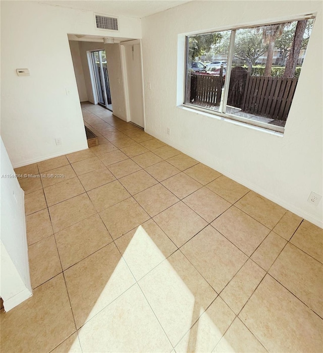 view of tiled empty room