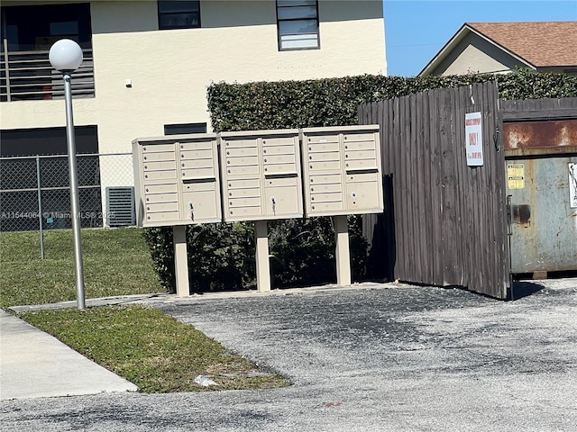 view of community with mail boxes