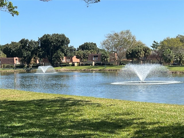 view of property view of water